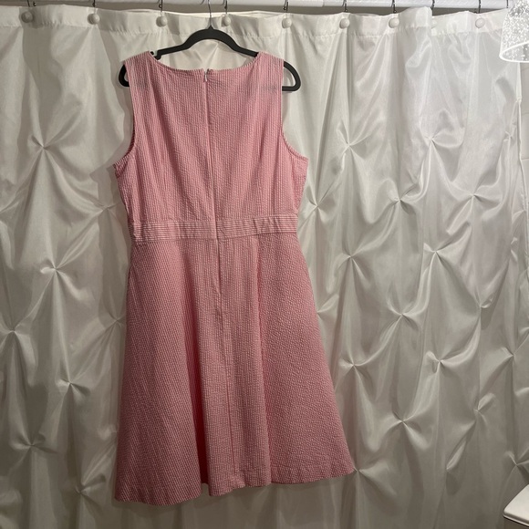 Talbots Pink and White Striped Garment - Picture 2 of 4